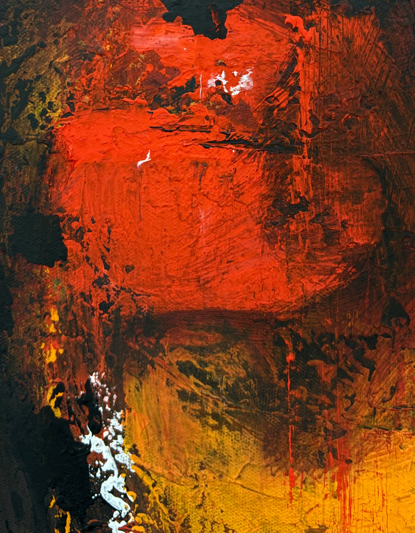 Stolen glances at the sun - Original painting by Jason Skellett