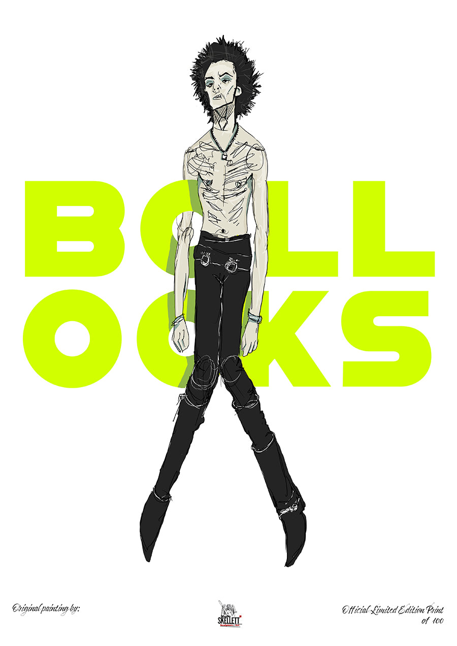 Sid (Bollocks) Limited Edition (50) Print, Signed and Numbered